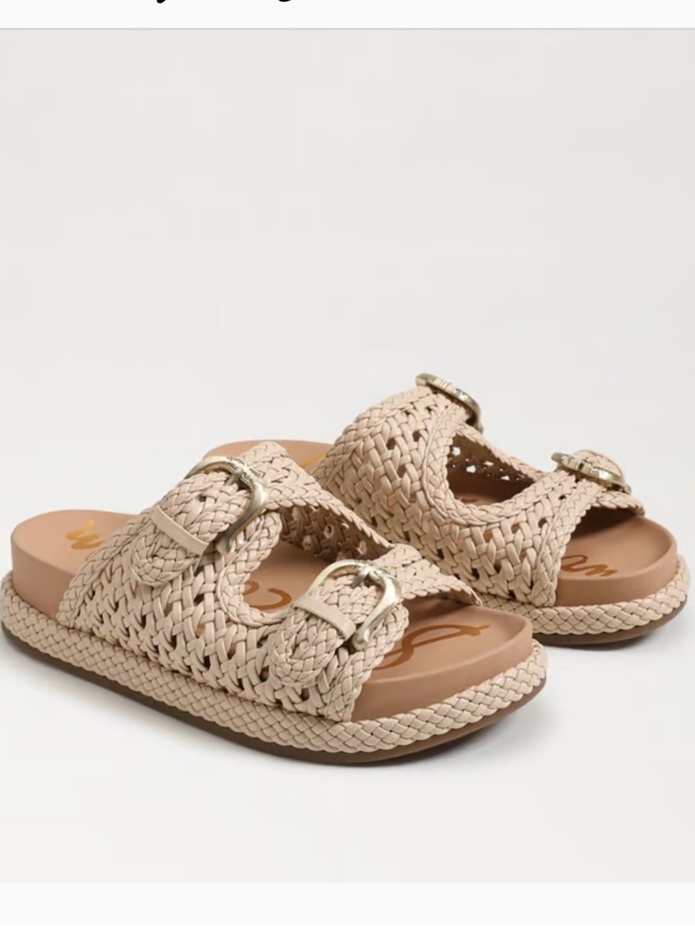 Sam Edelman Reid Buckle Slide Footbed Sandal